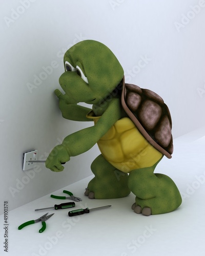 Illustration: tortoise electrical contractor tortoise electrical contractor