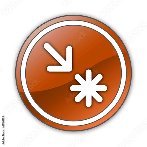Illustration: Orange Glossy Button "Point Of Interest" Orange Glossy Button "Point Of Interest"