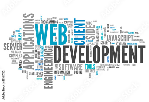 Illustration: Word Cloud "Web Development" Word Cloud "Web Development"