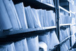 Foto: Paper documents stacked in archive Paper documents stacked in archive