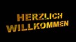 Video: Herzlich Willkommen 3d-Effekt Herzlich Willkommen 3d-Effekt