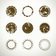 Set of quality grunge stamps and sticker icons