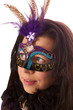 pretty woman with mask