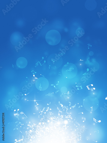 Illustration: Music Notes Blast Music Notes Blast