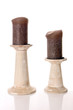Candles with candle holders