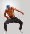 young man dancing hip hop