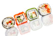 Sushi Roll on a white background