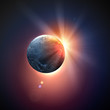 Image of earth planet in space