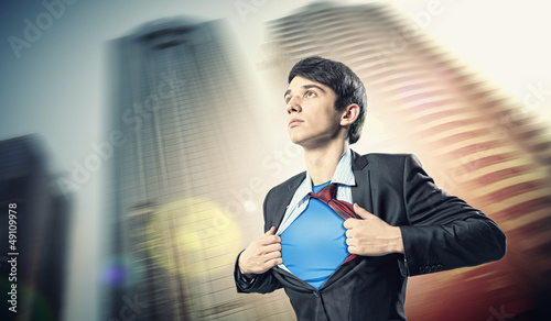 Photo: Young superhero businessman Young superhero businessman