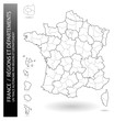 Carte de France - Régions et Départements