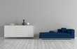Blaues Sofa