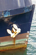 Cargo Ship At A Port Close Up