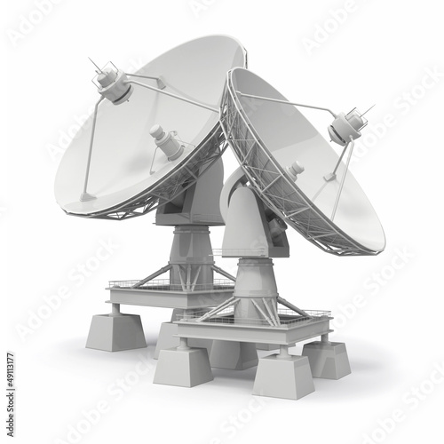 Illustration: Satellite dish. Communiation. Satellite dish. Communiation.