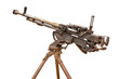 Old gun at museum isolate on white