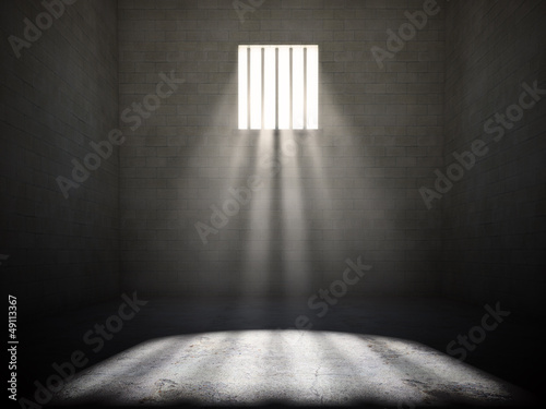 Illustration: Interior of a prison cell Interior of a prison cell