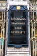 Schild Beratung Bankgeschäfte