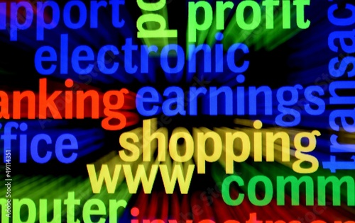 Photo: Electronic shopping concept Electronic shopping concept