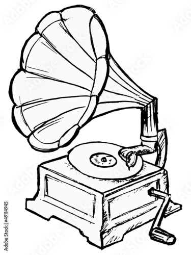 Vector: phonograph phonograph