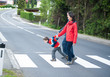 Imptatient Boy with his Family