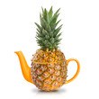 Concept yellow pineapple tea