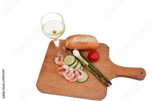 Photo: Snack & wine for one person Snack & wine for one person