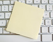 Notiz auf Computer Tastatur: Leer