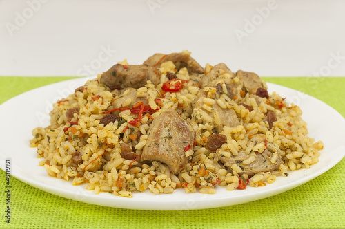 Photo: risotto with pork risotto with pork