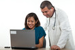 Photo: Attractive multi ethnicity medical professional man woman team Attractive multi ethnicity medical professional man woman team