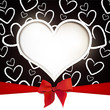 Gift card. Valentine's Day. Vector background