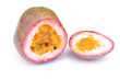 Passion fruit on a white background
