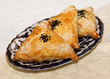 Homemade samosas on a  plate
