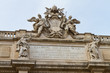 Sculpture top of the Fontana di Trevi, Rome, Italy