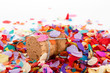 Photo: Konfetti mit Sektkorken zu Karneval, für Party oder Geburtstag Konfetti mit Sektkorken zu Karneval, für Party oder Geburtstag