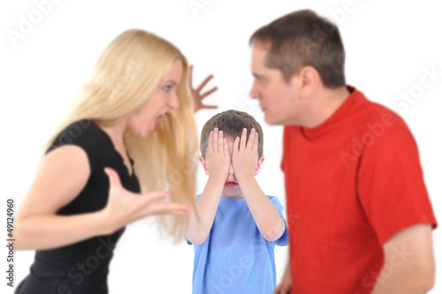 Photo: Angry Parents Fighting with Boy Child Angry Parents Fighting with Boy Child
