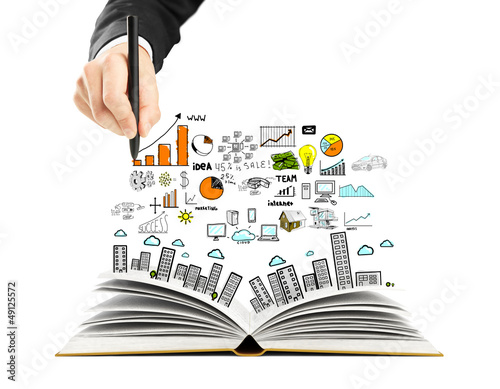 Photo: scheme and open book scheme and open book