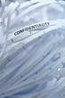 Pile of shredded paper - confidentiality
