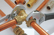 Foto: wrenches on pipework wrenches on pipework
