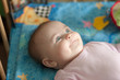baby in a crib