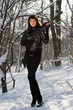 Photo: Attractive young woman with a rifle Attractive young woman with a rifle