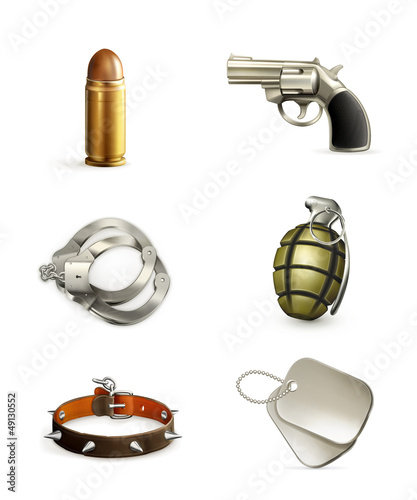 Vector: Arms, icon set Arms, icon set