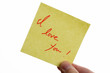 post-it to i love you
