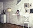 people break wall