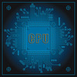 Circuit board with Central processing unit.