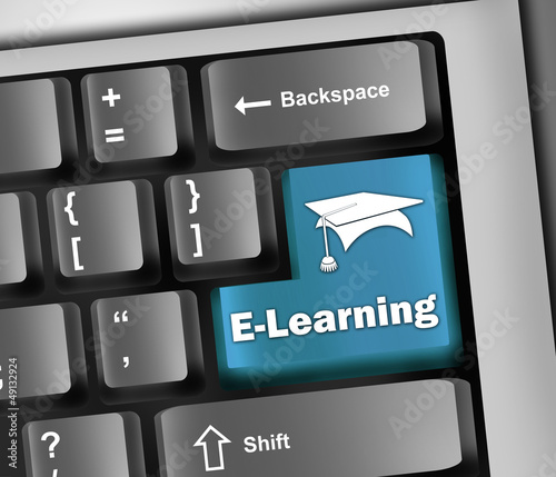 Illustration: Keyboard Illustration "E-Learning" Keyboard Illustration "E-Learning"