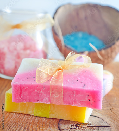 Photo: soap and salt soap and salt