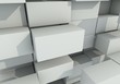 abstract background of box float, 3d rendering