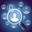 Vector social media networking concept
