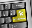 Keyboard Illustration "Outsourcing"