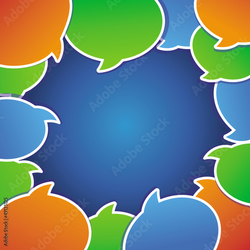 Vector: Vector abstract background with speech bubbles Vector abstract background with speech bubbles