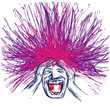 uomo stressato